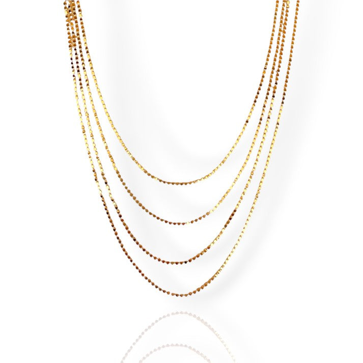 Danielle Dot Gold Choker Necklace