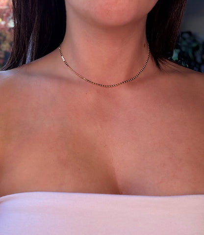 Danielle Dot Gold Choker Necklace