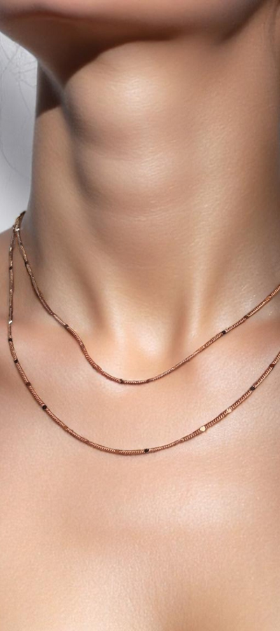 Jayda  Curb Chain with Pressed Detail