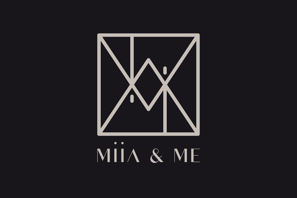 Miia & Me Logo black with latte colour text