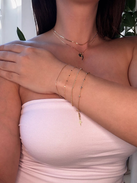 Luster Box Chain Bracelet